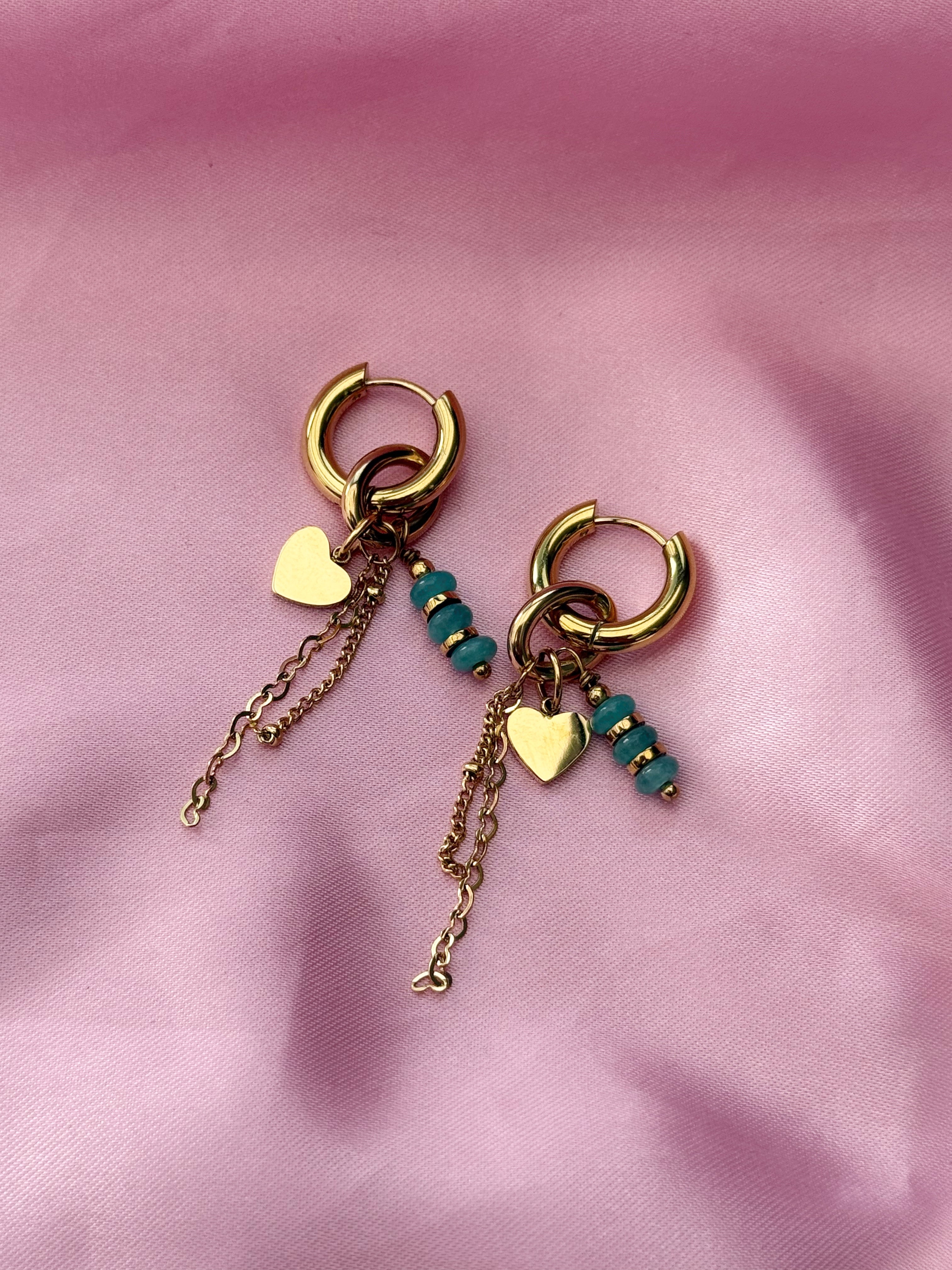 Blue love Earrings