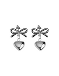 Earrings - Bowtie Silver