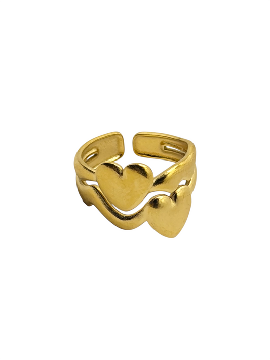Ring - Double heart