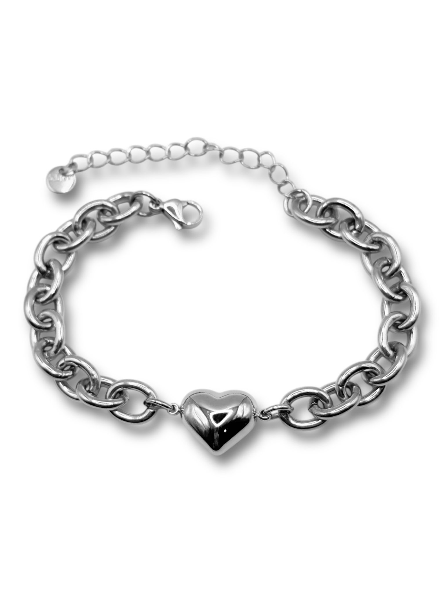 Bracelet - Chunky Love - Silver