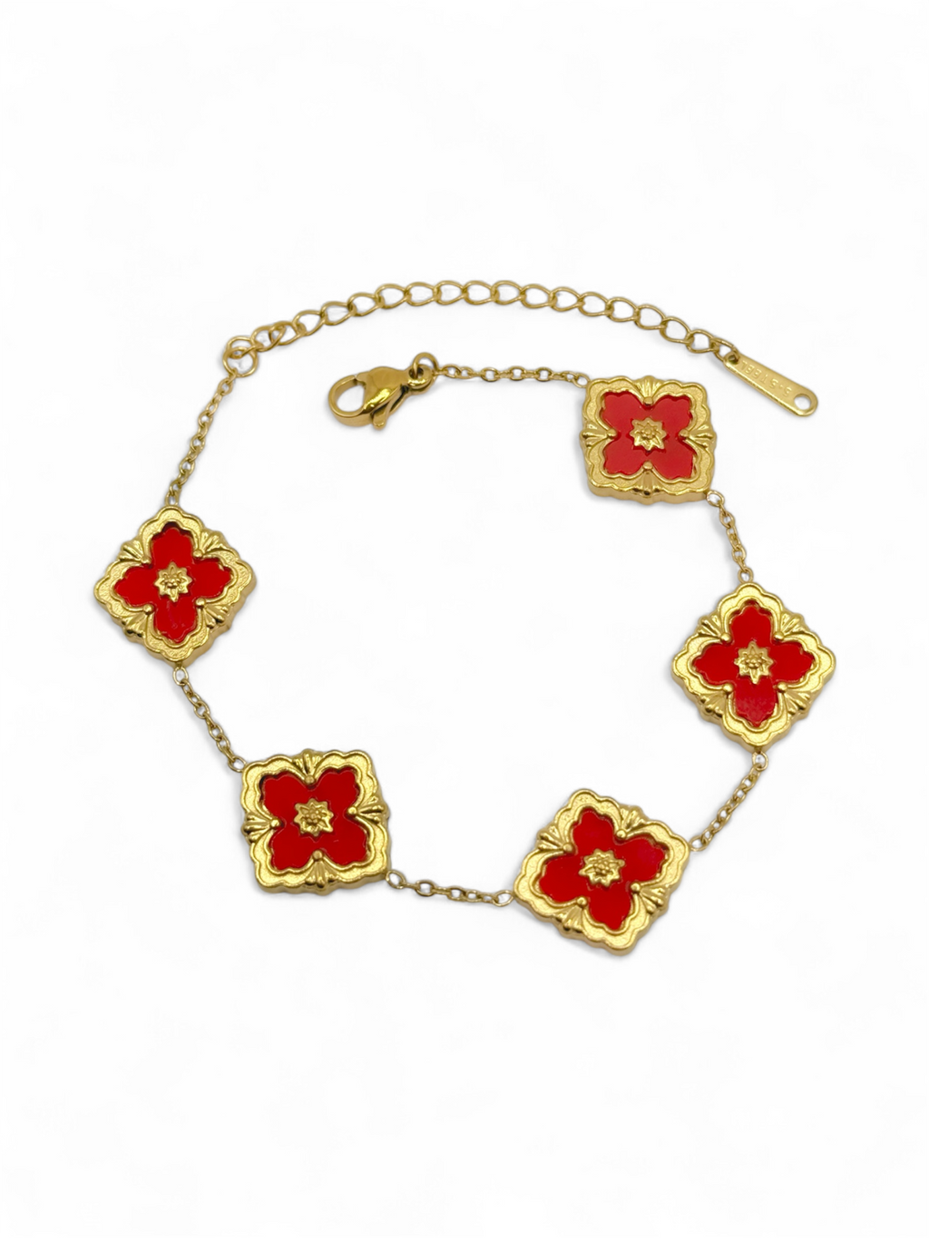 Bracelet Flower Red