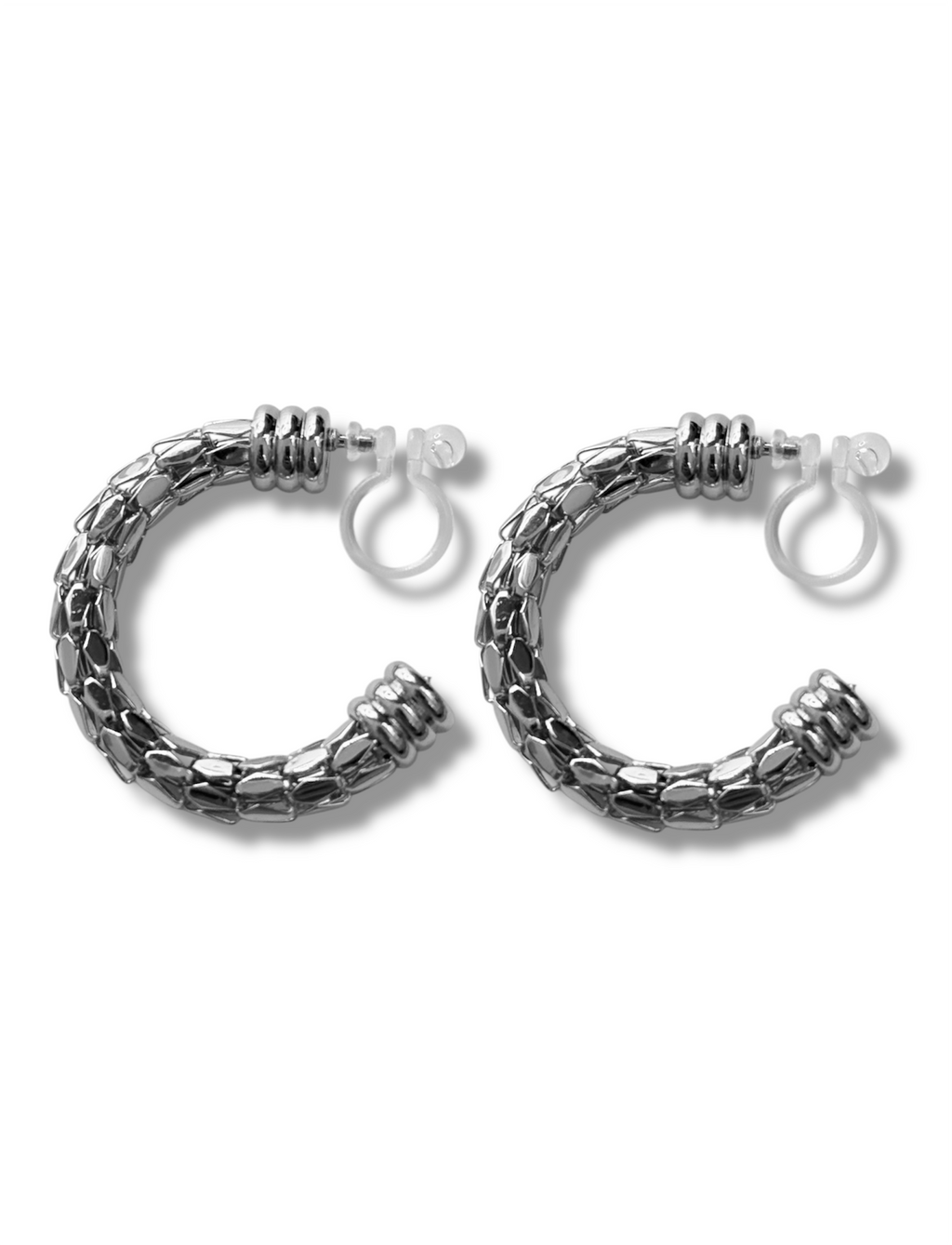 Clip on Earrings - Hint of Glamour - Silver