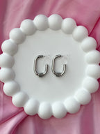 Clip on Earrings - Elegance in Every Detail - Silver