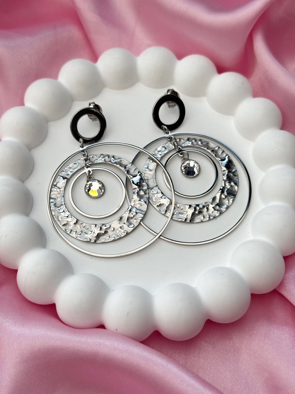 Earrings - Dream Catcher - Silver