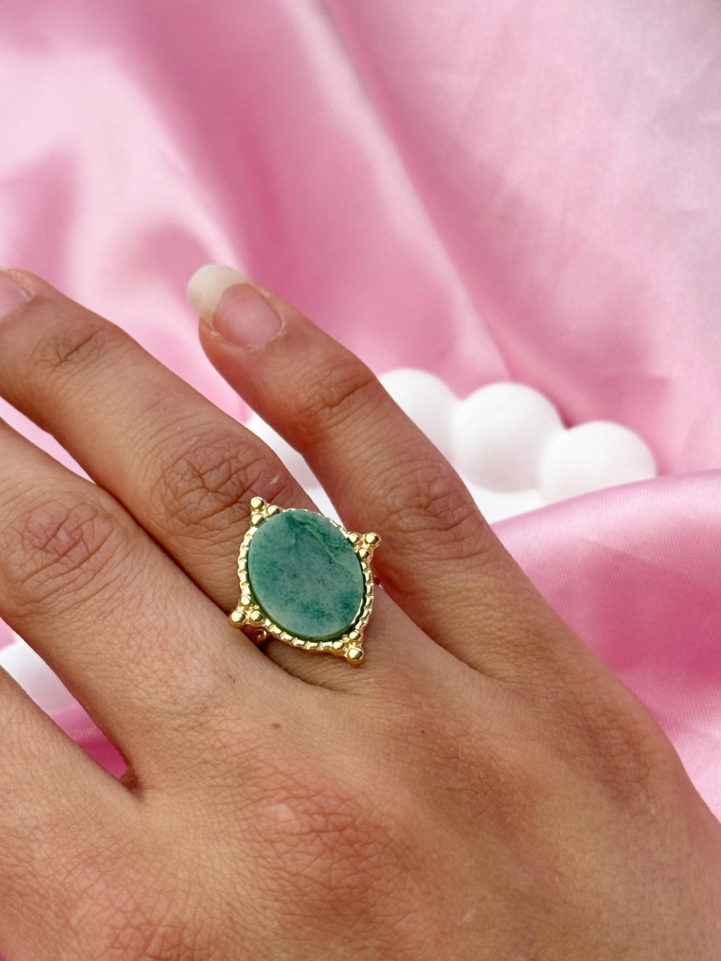 Ring - Nature Green Stone