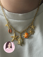 Charm Necklace - Turtle Orange