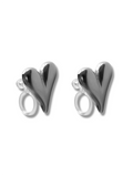 Clip on Earring - Couple - Silver