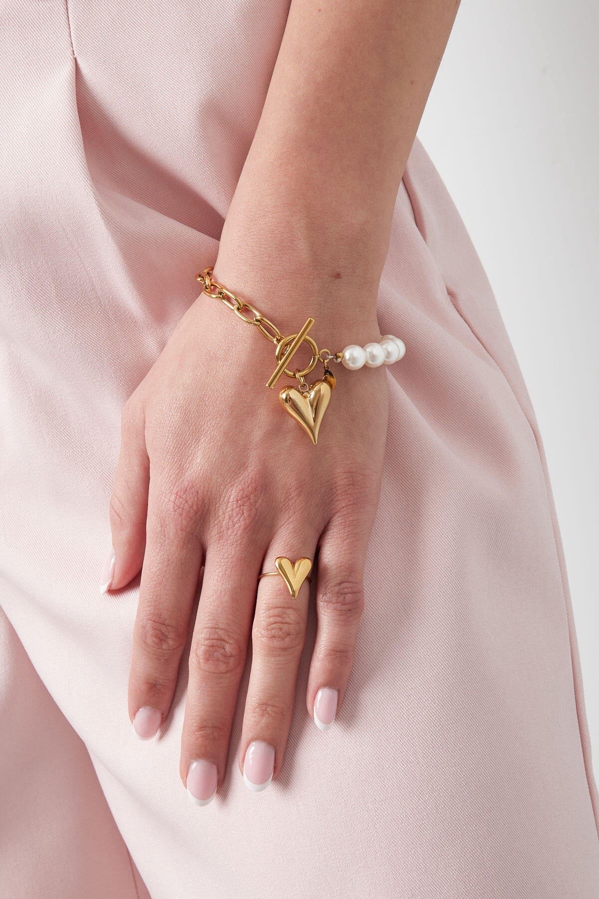 Parel liefde Armband - Goud