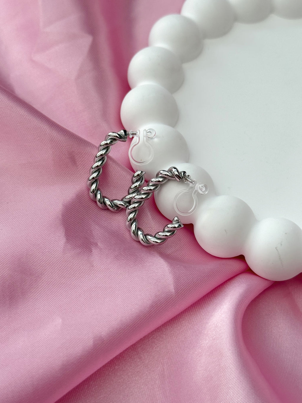 Clip on Earrings - Small Details, Big impact- Silver