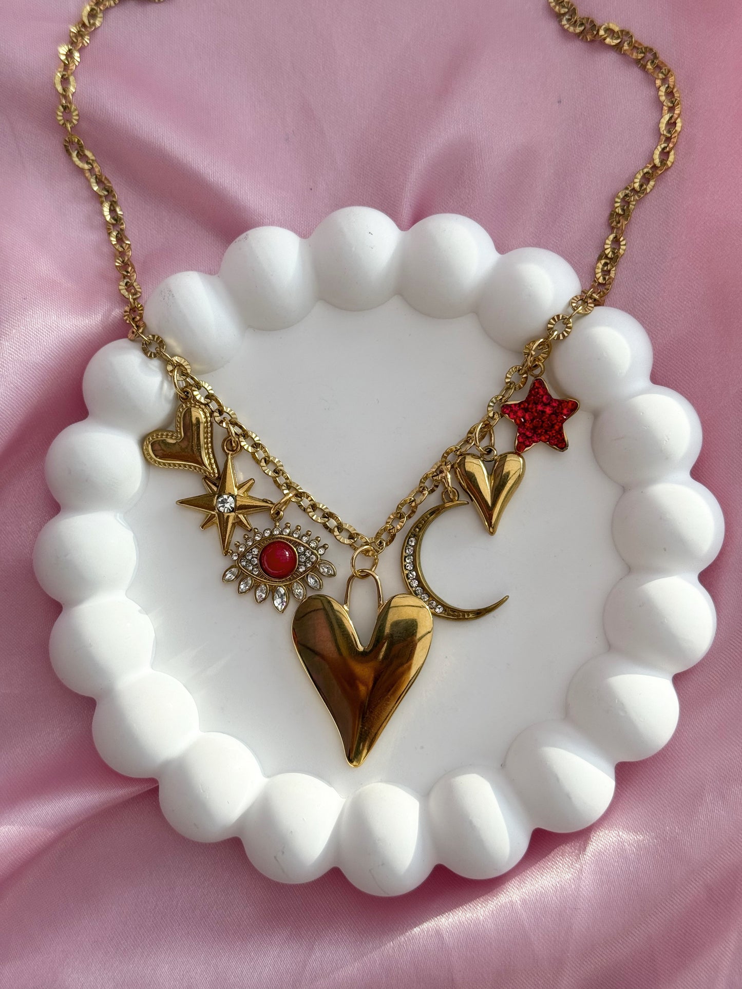 Charm Necklace - Red Eye