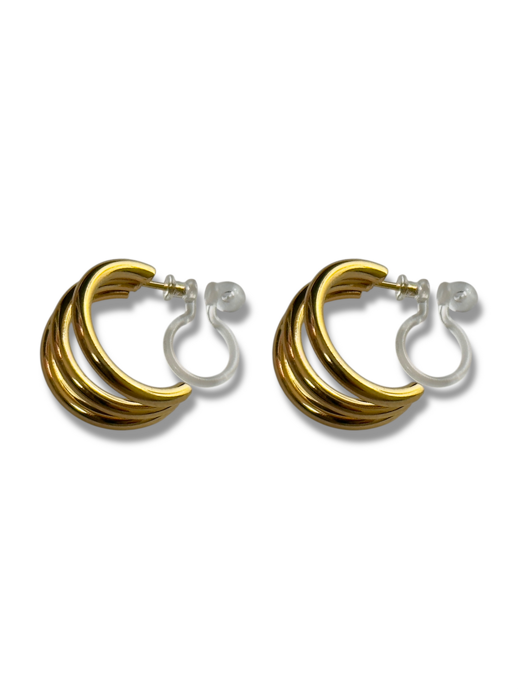 Clip on Earrings - Ready for my closeup - Gold