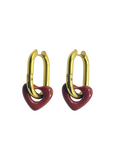 Earrings - Red long love