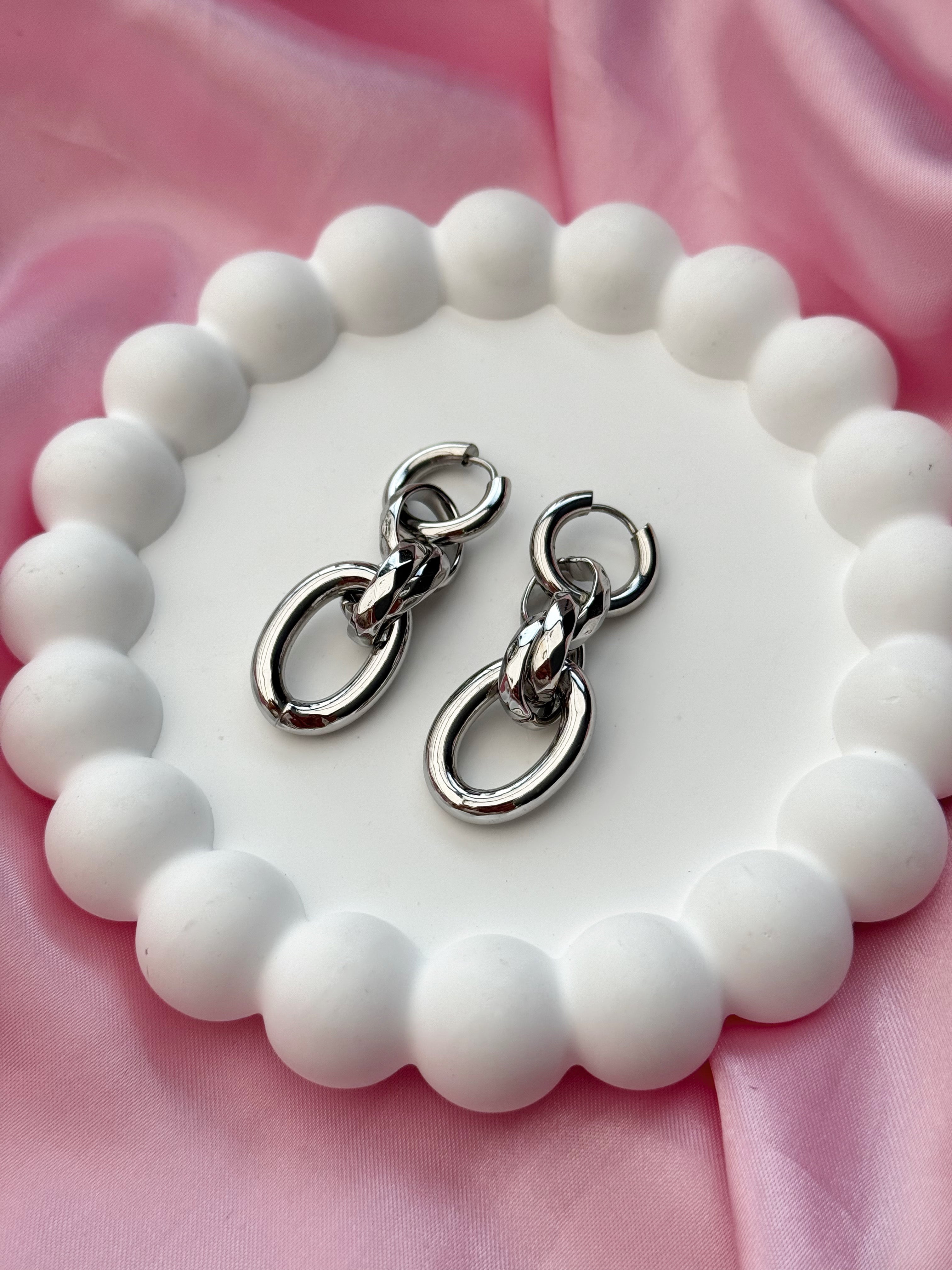Earrings - Switch - Silver