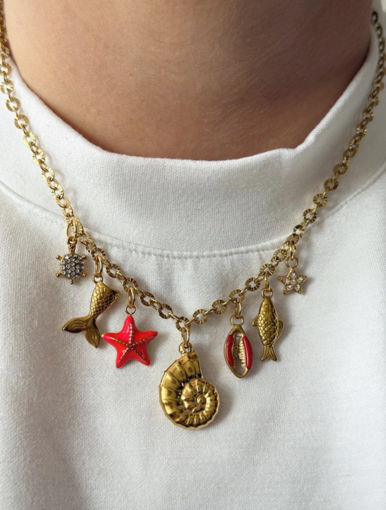 Charm Necklace - Red Sea