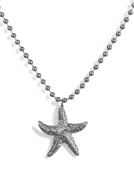 Big SeaStar Necklace - Silver