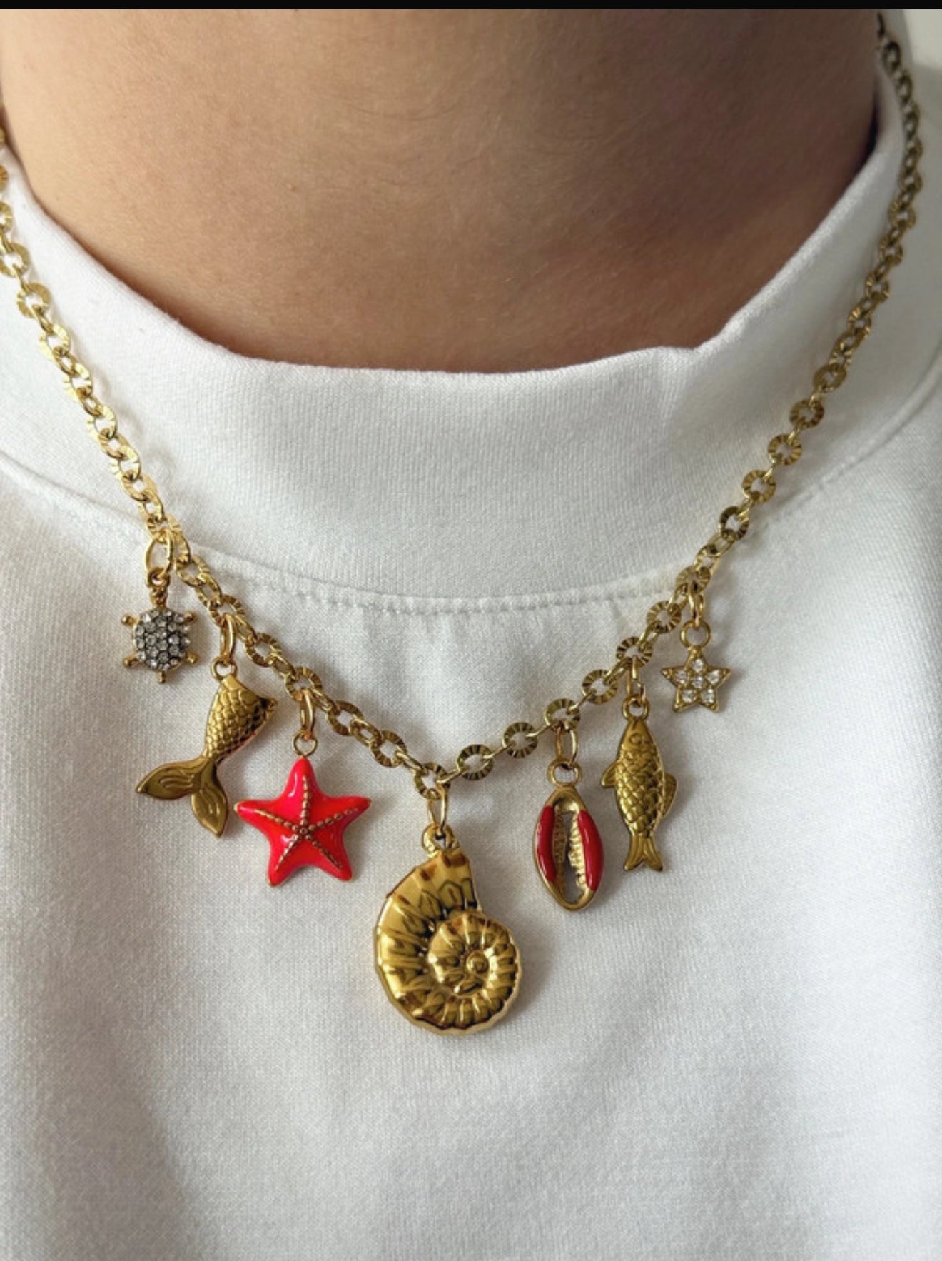 Charm Necklace - Red Sea