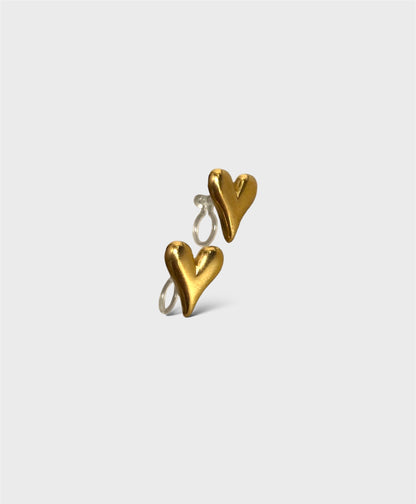 Clip on Earring - Couple - Gold