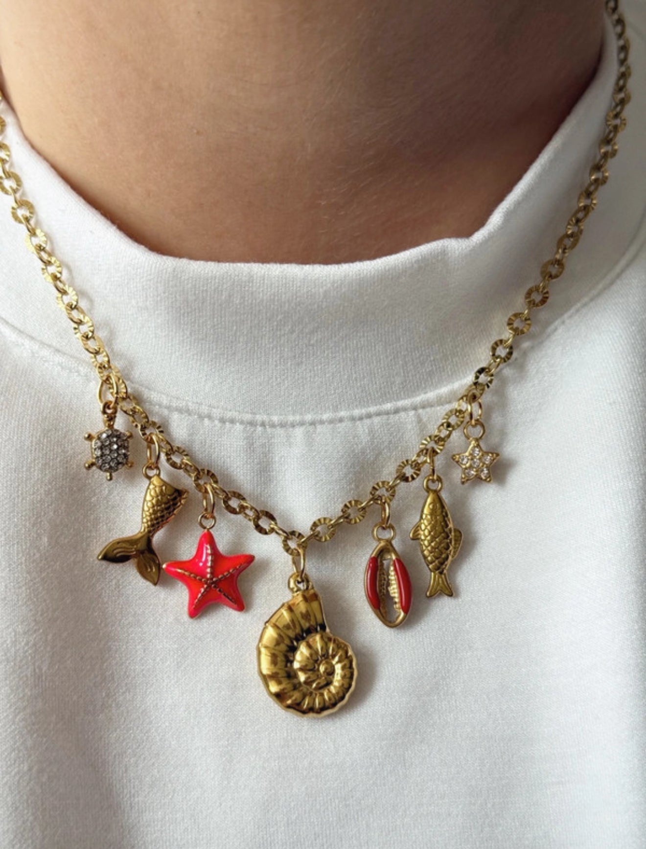Charm Necklace - Red Sea
