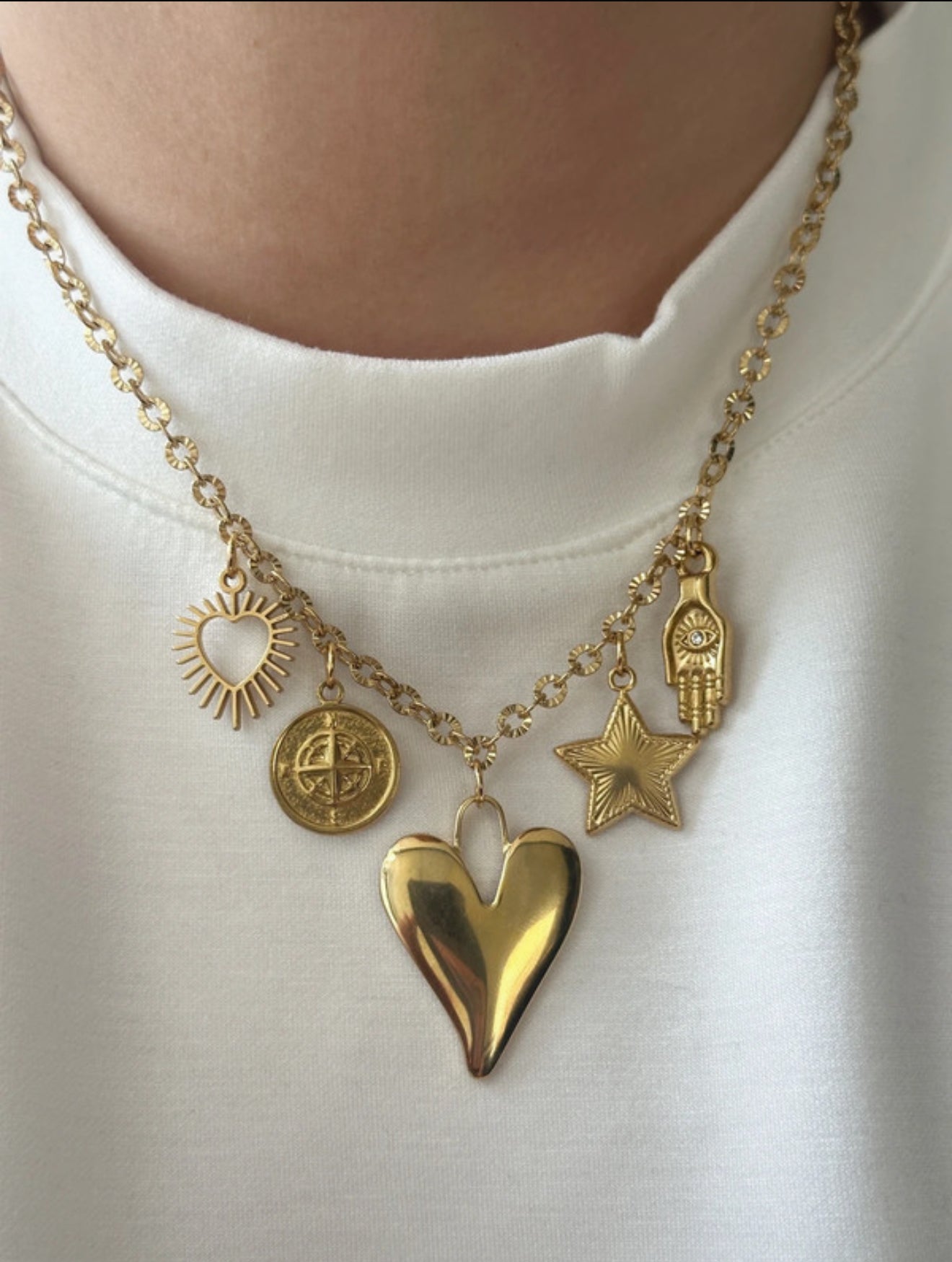 Charm Necklace - Compas