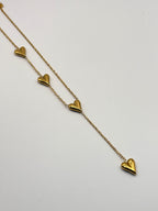 Necklace - 4 hearts
