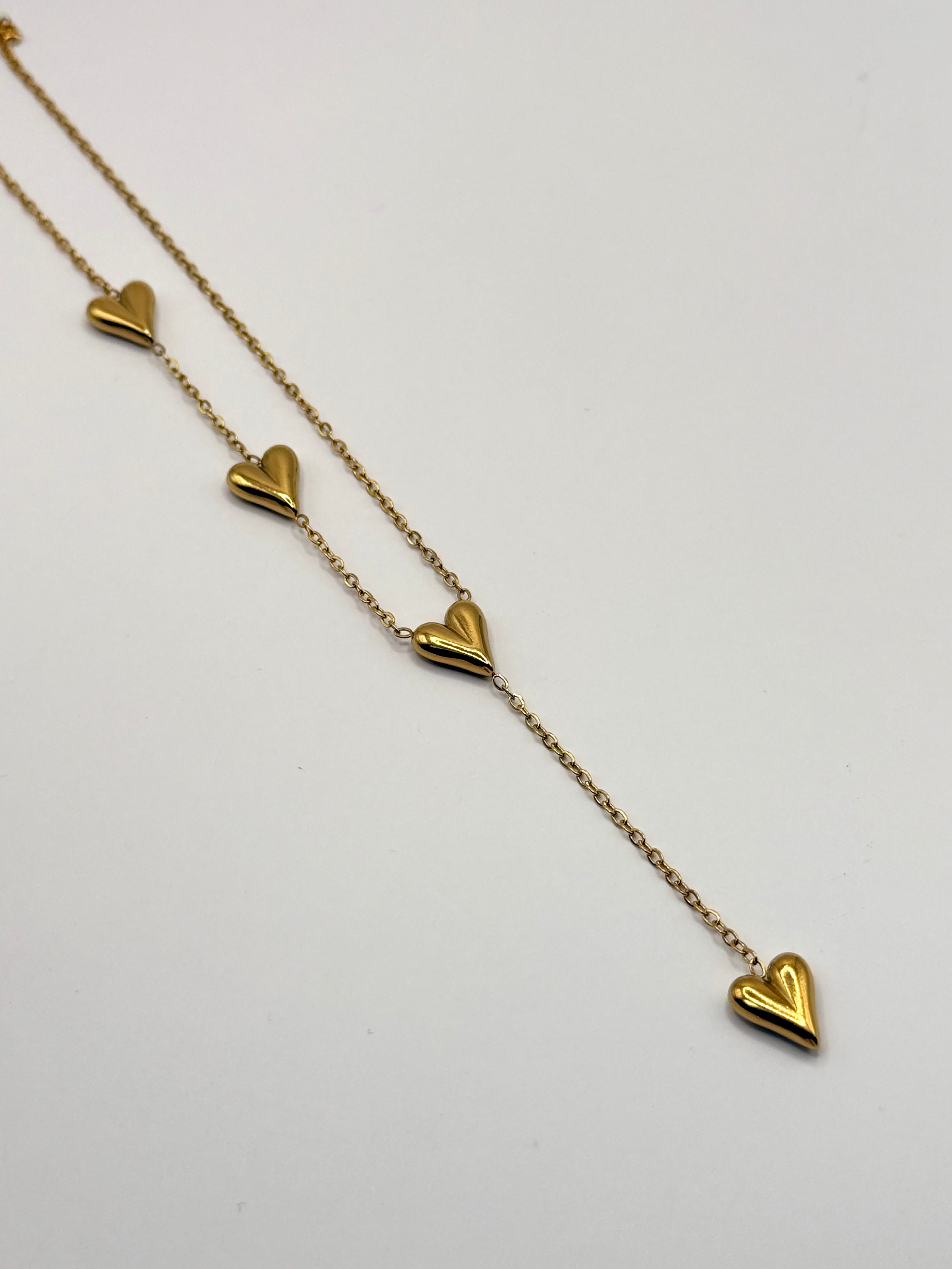 Necklace - 4 hearts
