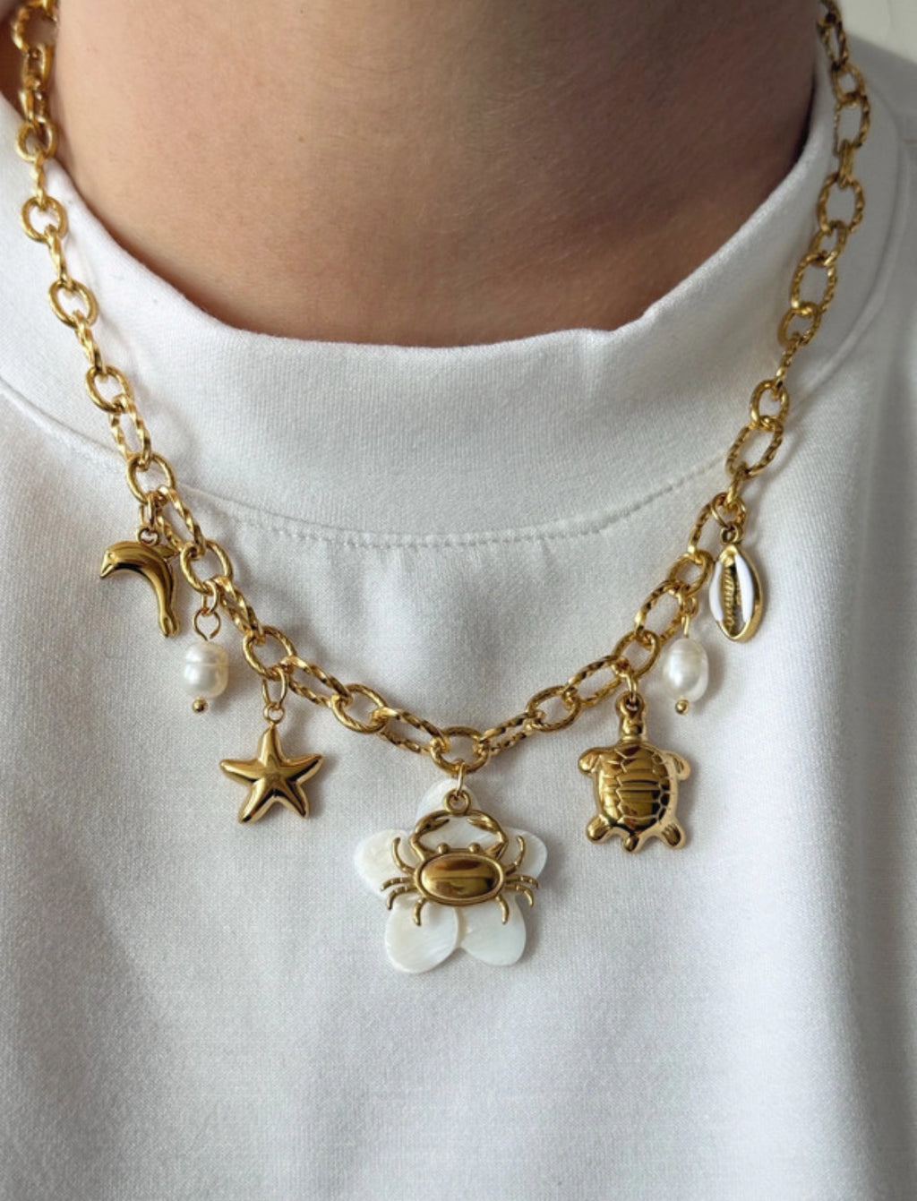 Charm Necklace - Sea Pieces