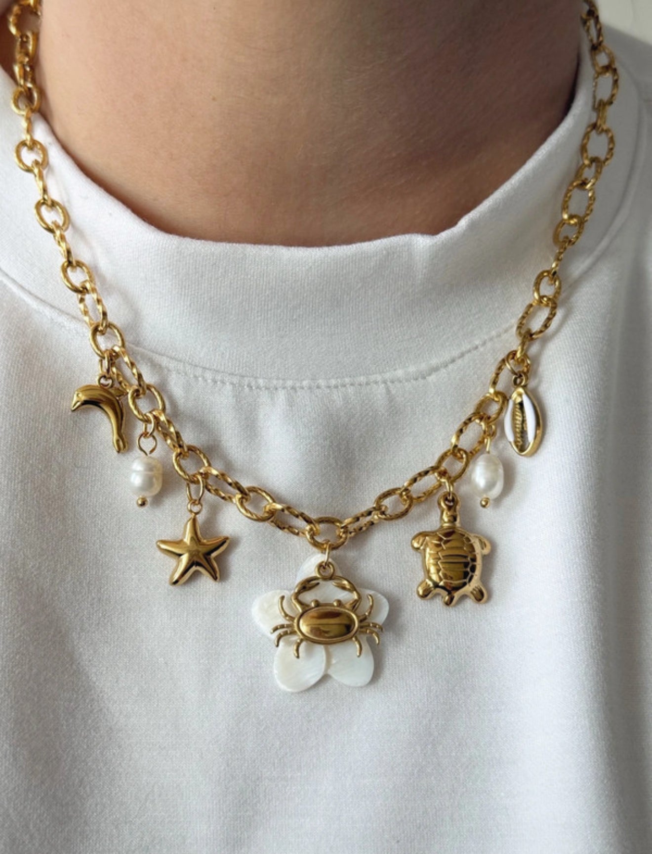 Charm Necklace - Sea Pieces