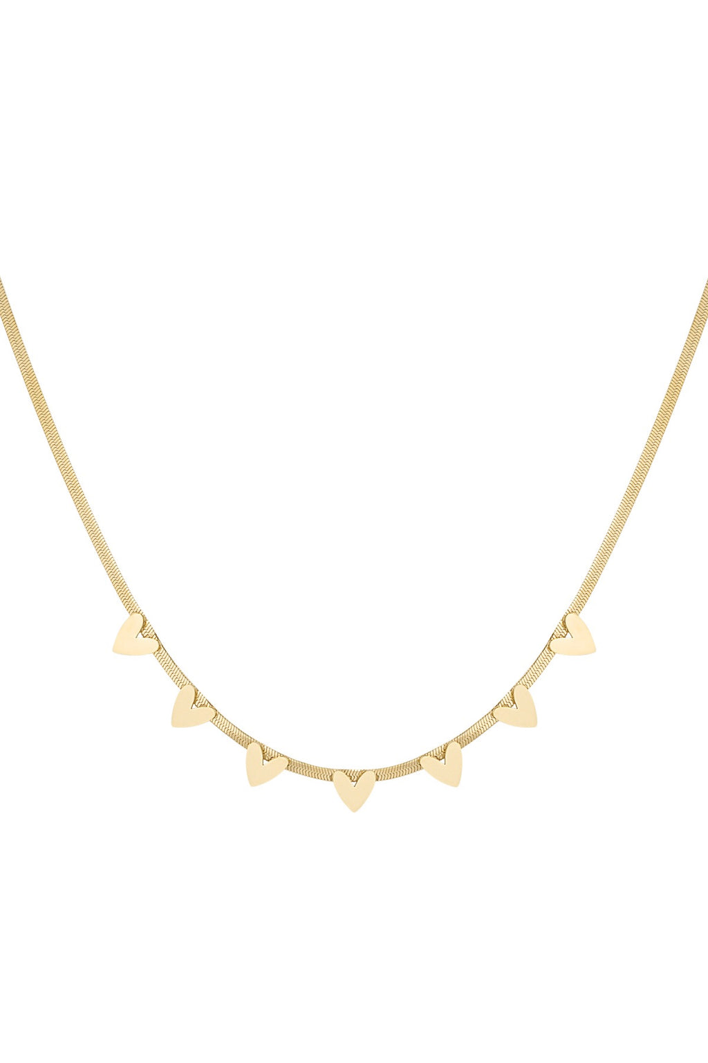 Necklace - Party Hearts - Gold
