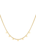 Necklace - Party Hearts - Gold