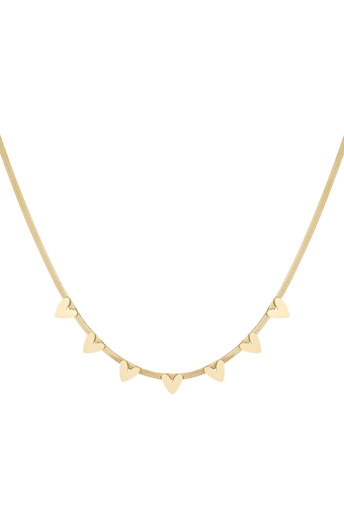 Necklace - Party Hearts - Gold