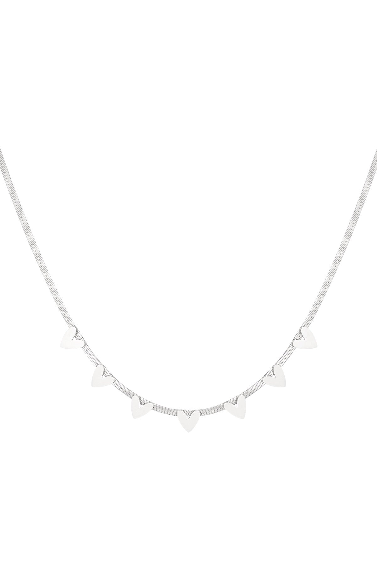 Necklace - Party hearts - Silver