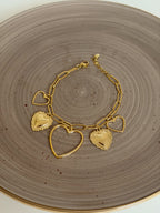 Charm Bracelet - Open love - Gold