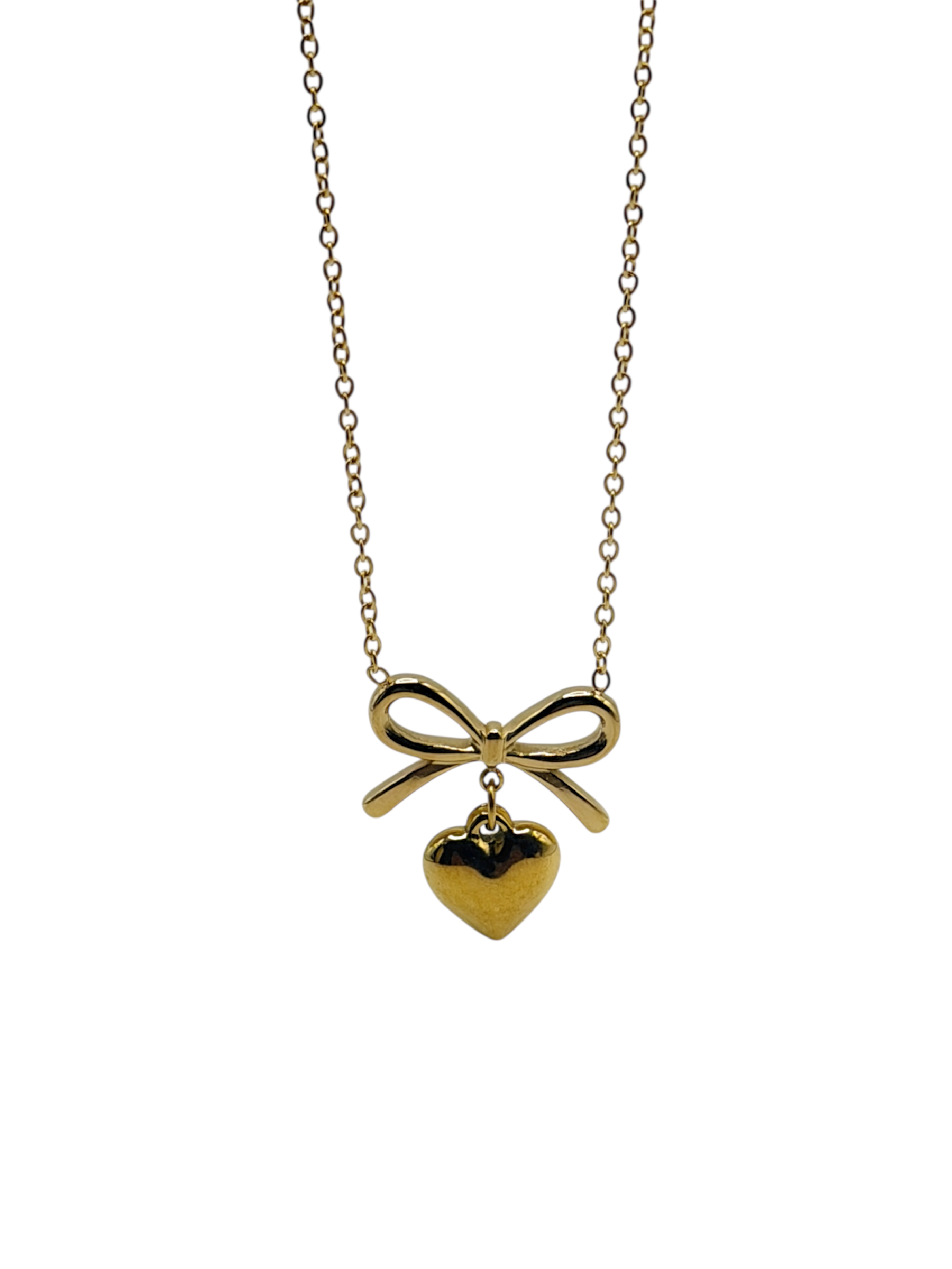 Necklace - Bowtie Love - Gold