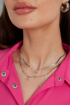 Necklace - Love Zirconia - Silver