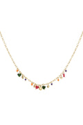 Necklace - Multicolour Hearts