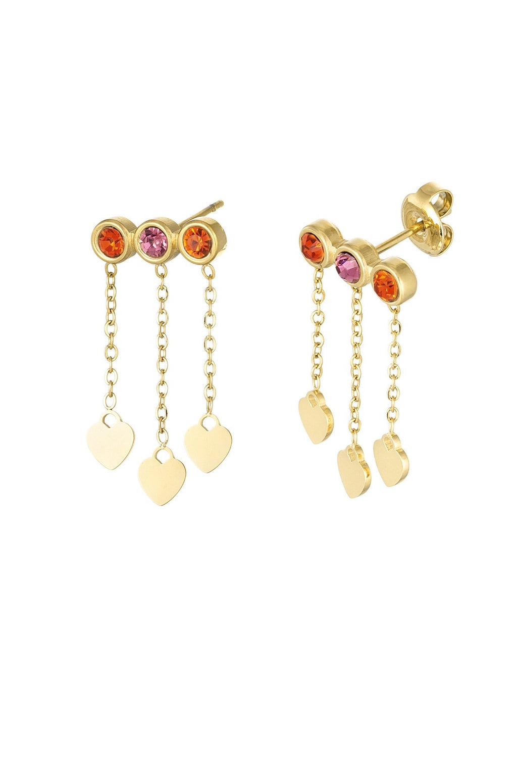 Earrings - June - Orange
