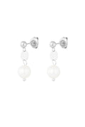 Earrings - little pearly - silver