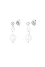 Earrings - little pearly - silver