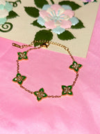 Bracelet Point-Star Green