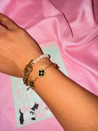 Bracelet Flower Black